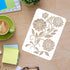 FINGERINSPIRE Dahlia Stencil 11.7x8.3 inch Plastic Flowers Drawing Painting Stencils Daisy Bloom Flower Leaf Pattern Reusable Stencils for Paintin...