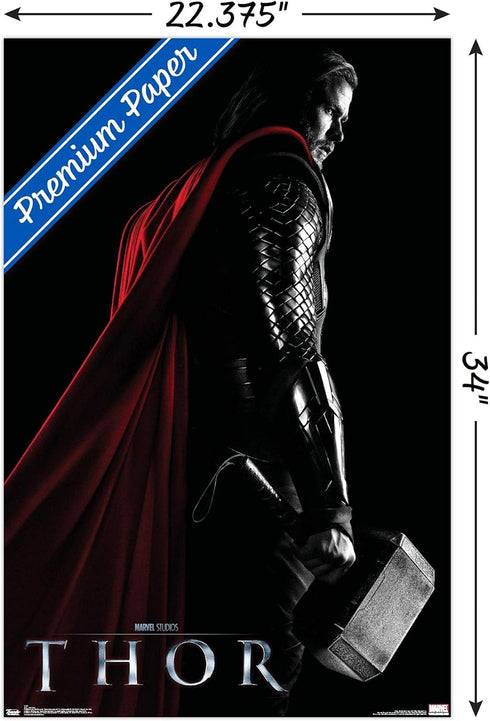 Trends International Marvel Cinematic Universe - Thor - One Sheet Wall Poster, 22.375" x 34", Premium Poster & Clip Bundle...