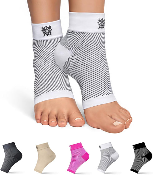 Bitly Plantar Fasciitis Compression Socks for Women & Men - Best Ankle Compression Sleeve, Nano Brace for Everyday Use - Provides Arch Support & H...
