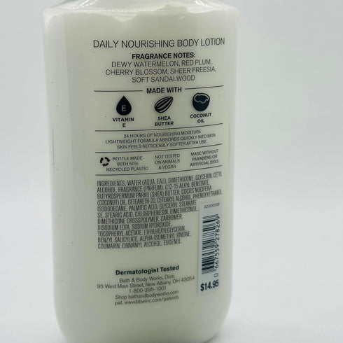 Bath & Body Works Signature Collection Cherry Blossom Body Lotion 8 Fl. Oz. New Packaging...
