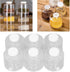6pcs Spice Jars, Stackable Plastic Spice Jar with Shaker Lids Clear Dredge Spice Shaker Seasoning Containers for Storing Spice, Salt, Pepper and S...