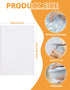 PLANTIONAL Medium Weight White Iron-On Non-Woven Fusible Interfacing: 39 x 72 inch Medium Weight Non-Woven Interfacing Iron On Polyester Single-Si...