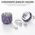 Keychain Pill Holder Bling Small Pill Box for Purse Portable Pill Case Organizer Cute Key Chain Pill Container Bottle for Capsule Vitamin Suppleme...