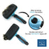 Dog Slicker Brush, Self Cleaning, Shedding and Grooming Tool for Pets, Best Dog Brush with Easily Retractable Bristles to Remove Hair Instantly...