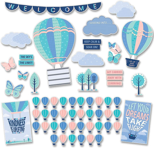 CTP Calm and Cool Soaring High Bulletin Board, Room Displays, 57 Pieces (Creative Teaching Press 8596)...