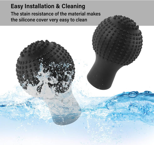 2PCS Car Gear Shif Cover,Silicone Anti-Slip Automotive Gear Shift Knob Cover,Universal Interior Car Accessories for Car Truck with Manual Gear Shi...