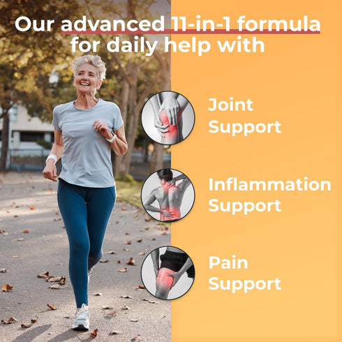 Inflame Shield | Turmeric Supplement for Inflammation Support with Ginger, Bioperine, & Bromelain | Advanced Formula for Joint Support | 60 Capsul...