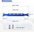 X AUTOHAUX Universal Oil Cooler Mounting Bracket Kit 330mm Aluminum Alloy Engine Oil Cooler Radiator Adapter Kit Oil Cooler Bracket Kit Blue...
