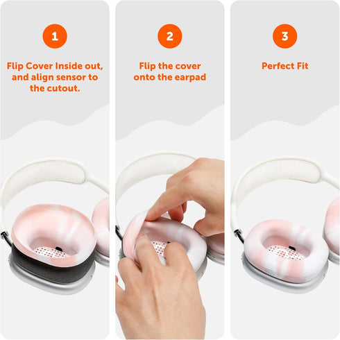 WC SweatZ Max - Protective Earpad Covers for Airpods Max Made by Wicked Cushions | Sweatproof & Easily Washable | Full Earpad Sweat Protection | P...