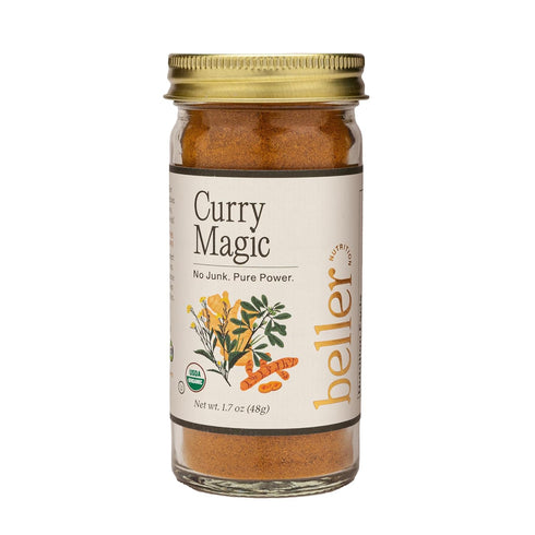 CURRY MAGIC | 1.7 oz | Organic Spice Blend Seasoning | Rachel Beller Nutrition Power Spicing...
