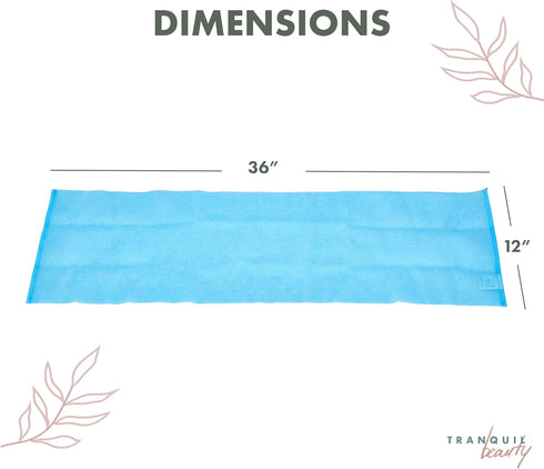 TranquilBeauty Exfoliating Towel Set of 3 - Soft, Quick-Dry Scrub Towels for Body (Not for Face) | Deep Cleanse | Machine Washable | Korean Exfoli...