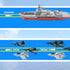 Military Naval Vessel Naval Ship with Launching Cruise Missile and Battle Ship Group, Small Scale Pull Back Fighter Jet, Ideal Gift Army Toys Set ...