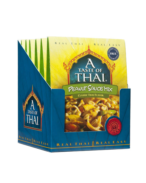 A Taste of Thai Peanut Sauce Mix, 3.5 oz Box, 6 Piece...