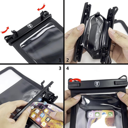 Takfox Extra Large Waterproof Phone Pouch Bag Case for Samsung Galaxy S24 Ultra S23 Plus S22 Note 20 A03S A15 A14 A13 iPhone 15 14 Pro Max, [Up to...