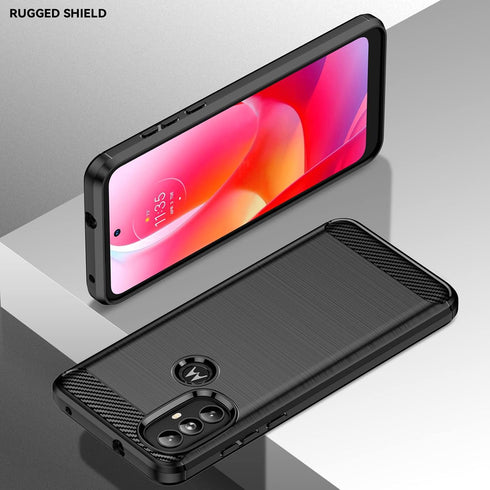 for Moto G Power 2022 case, Motorola G Power 2022 case, with HD Screen Protector, Fashion Flexible TPU Bumper Soft Rubber Protective Case Cove for...