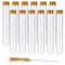 DEPEPE 12pcs 80ml Test Tubes, 25×200mm Glass Test Tubes with Cork for Plants, Bath Salts, Party Decoration...