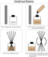 VFULIE 100PCS Reed Diffuser Sticks, 10 Inch Natural Rattan Wood Sticks Essential Oil Aroma Diffuser Sticks Refill Replacement for Aroma Fragrance ...