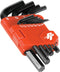 Performance Tool W86102 11-Piece SAE Folding Hex Key Set with Black Oxide Finish and Organizer...