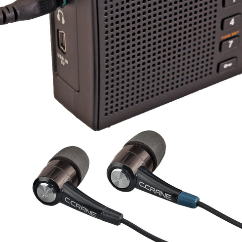 C. Crane CC Buds-Pro Full Stereo in-Ear Earbud Headphones – for Audio Books and Voice Clarity...