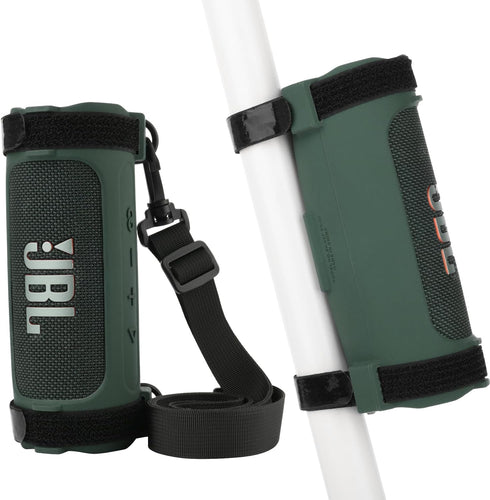 TXEsign Silicone Case Cover Compatible with JBL Flip 6 Bluetooth Speaker, Protective Case JBL Flip 6 Travel Speaker Pouch with Shoulder Strap and ...