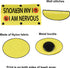 Funny Dog Leash Sleeve I am Nervous Dog Leash Wrap Sleeve Pet Birthday Gift (I AM NERVOUS-YE Sleeve)...