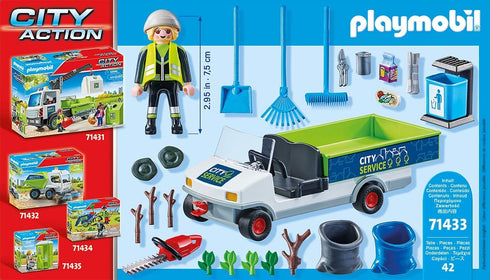 PLAYMOBIL City Action 71433 City Cleaning with Vehicle...