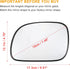X AUTOHAUX Car Rearview Left Driver Side Heated Mirror Glass Replacement W/Backing for Dodge Caravan for Chrysler Town Country for Chrysler Grand ...