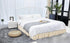 Legacy Decor Bed Skirt Dust Ruffle with Pom-Pom Fringe 100% Brushed Microfiber with 14” Drop Twin - Full Beige Color...