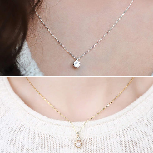 SANNIX 50 Pack Silver Plated Necklace Chains Bulk, Cable Chain Pack for Jewelry Making...