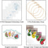 Louise Maelys 4 sets Floral Embroidery Kits for Beginners,Cross Stitch Kit for Adults,DIY Needlepoint Kits for Starters including embroidery cloth...
