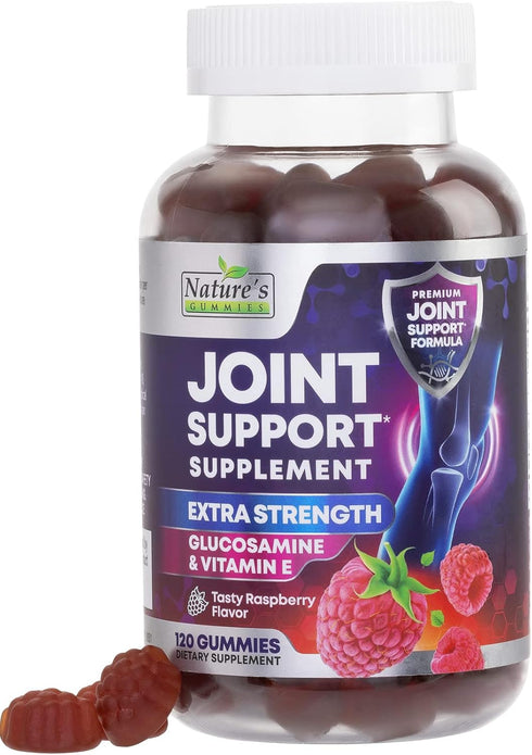 Joint Support Supplement - Extra Strength Glucosamine Joint Support Gummy - Joint Health Support & Flexibility for Back, Knees, & Hands - Vitamin ...