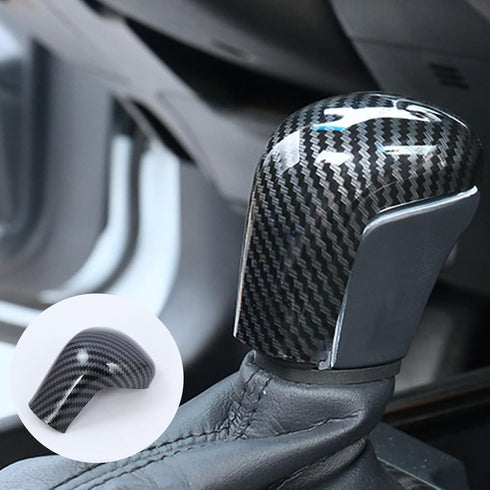 Carbon Fiber Gear Shift Knob Cover Trim Compatible with Toyota Corolla Cross 2022 2023 Interior Decoration ABS Head Cover Sticker (Carbon Fiber)...