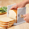 Adjustable Toast Slicer/ Cutting Guide for Homemade Bread, Plastic Bread Slicer Loaf for Slicing Bread Foldable Kitchen Baking Tools (White)...