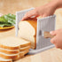 Adjustable Toast Slicer/ Cutting Guide for Homemade Bread, Plastic Bread Slicer Loaf for Slicing Bread Foldable Kitchen Baking Tools (White)...