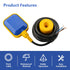 Baomain 4M 13ft Cable Float Switch Water Level Controller for Tank Pump...