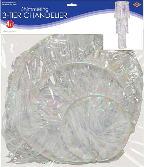 Beistle 3-Tier Shimmering Opalescent Chandelier...