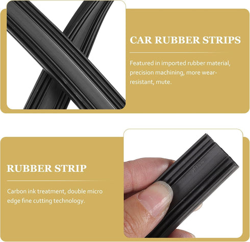 Wiper Blade Refill, 27.5inch Wiper Blade Refill 10pcs Universal Windshield Frameless Strips Inserts Replacement for Front Car Easy Install Fits fo...