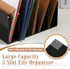 Black Desktop Mail Organizer Acrylic File Holder Acrylic File Organizer Multifunction Office File Sorter for Easy Access Office Home Letter Docume...