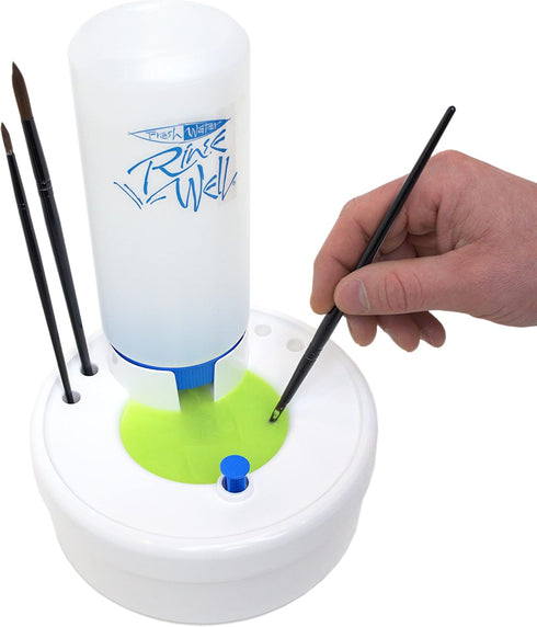 Masterson Fresh Water Rinse Well Brush Cleaner for Cleaning Paintbrushes, Cleaning System for Acrylic, Watercolor, and Water-Based Paints, Great f...