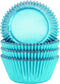 Gifbera Foil Cupcake Liners Standard Size Metallic Muffin Baking Cups 100-Count, Aqua...