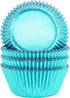 Gifbera Foil Cupcake Liners Standard Size Metallic Muffin Baking Cups 100-Count, Aqua...