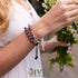 Tree of Life Bracelet - Lava Stone Essential Oil Gemstone Beaded Yoga Meditation Regalite Stone Beach Charm Bracelet Set(Purple)...