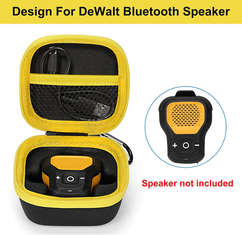 Case Compatible with DEWALT Wearable Bluetooth Speaker, Magnetic Clip-On Wireless Jobsite Speaker Storage Holder Bag (Case Only)...