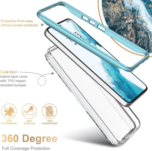 Esdot for Samsung Galaxy S22 Case,Military Grade Passing 21ft Drop Test,Rugged Cover with Fashionable Designs for Women Girls,Protective Phone Cas...