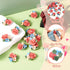 Beadthoven 50pcs Flatback Rose Flower Handmade Porcelain Cabochons Colorful Floral Bouquet Clay Beads Charms No Hole for Gluing DIY Jewelry Making...