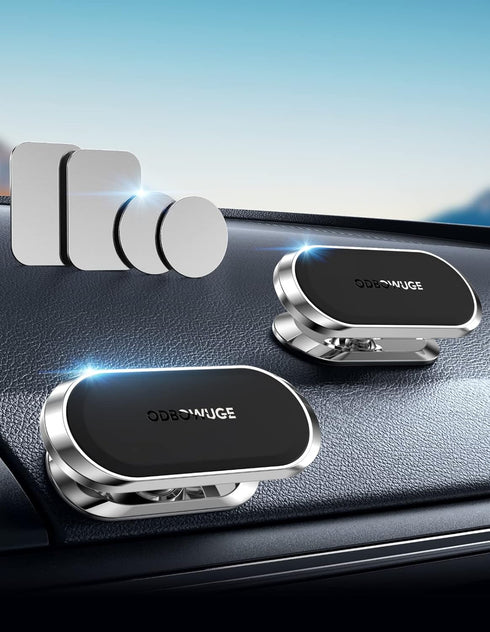 2 Pack Magnetic Phone Holder for Car, Upgrade Magnet - 360 Rotation and Easy Installation, Compatible with All Smartphones,Dashboard Car Phone Hol...