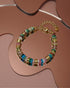 Colorful Gold Bracelets for Women, Stack Bangle Beaded Stone Jewelry Accessories Set for Woman, Trendy Fashion Jewelry Gifts...