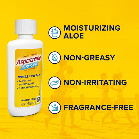 Aspercreme With Lidocaine Maximum Strength Pain Relief Cream, 2.7 oz....