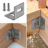 20 Pcs Table Fasteners, Corner Adjustable Braces, Wood Table Fasteners, Wood Table Angle Mounting Brackets with 60 Screws...