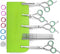 LovinPet Dog Grooming Scissors Set, all Safety Round Tips Professional 6 in 1 Germany Stainless Steel Dog Grooming Scissors Kit,Sharp and Durable ...